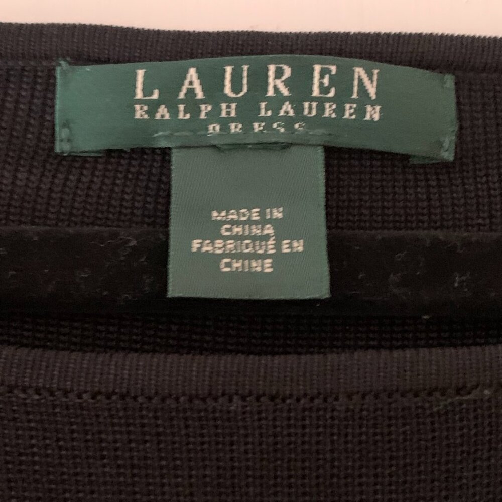 Ralph Lauren Black Knit dress size large - Picture 6 of 7